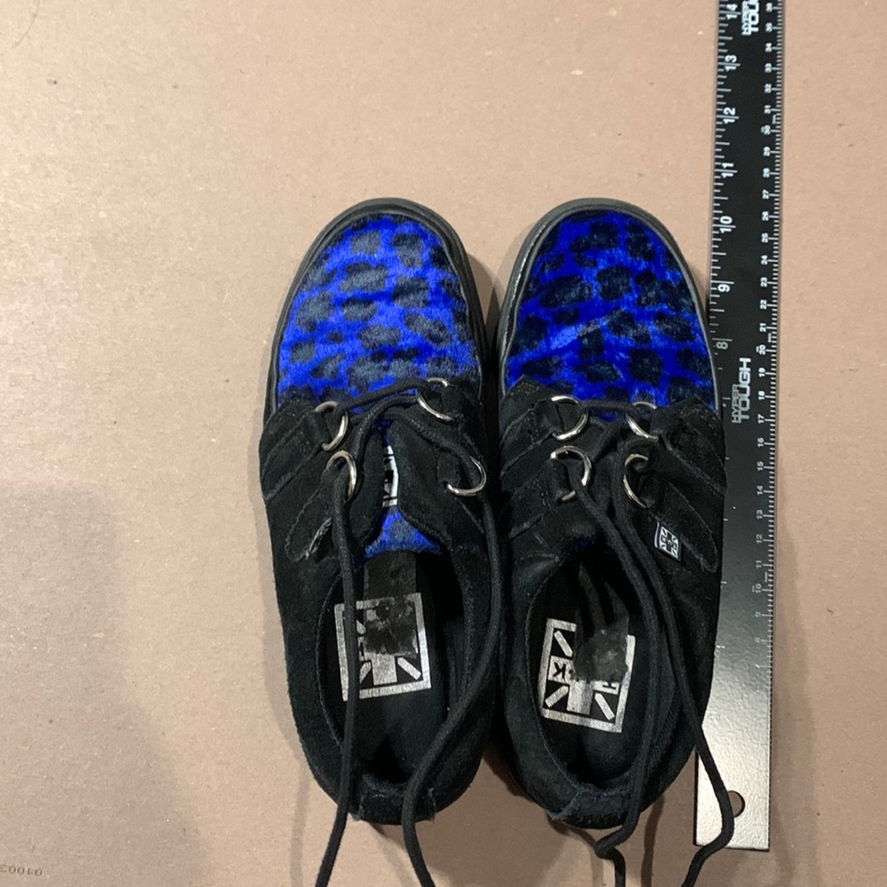 TUK Black and Blue Leopard Viva Mondo Creeper Men Size 3 US, Women Size 5 US